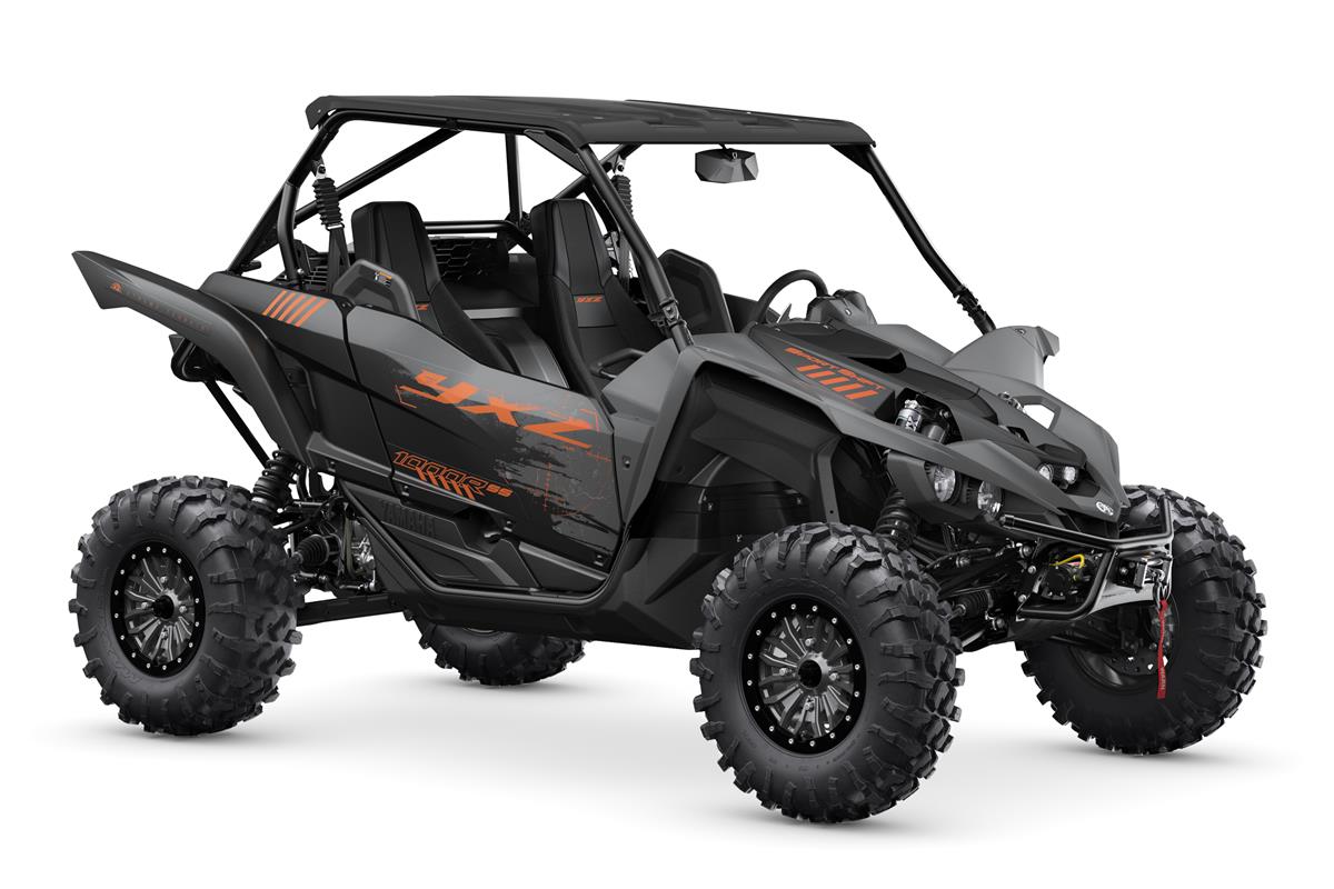 YAMAHA YXZ1000R SS XT-R - EXTREME ADVENTURE AWAITS:
Pure Sport meets extreme adventure—combining a factory‑installed WARN® winch, all‑new Special Edition paint, color matched wheels, and aggressive tread Yamaha‑exclusive Maxxis® Carnage® tires with the YXZ's renowned high‑revving, high‑output inline‑triple engine.